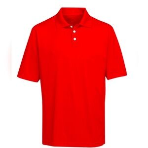 NWT Tri-Mountain Performance Vigor Mens Golf Shirt XL Red